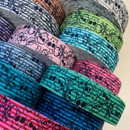 [361R] Goma Elástica Bicolar Raya Calavera