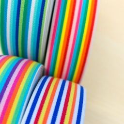 [364R] Gummi Multi Streifen Schmal