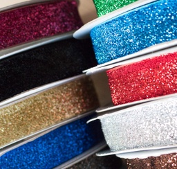 [374R] Ruban Glitter 25 mm