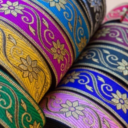 [382R] Ruban Jacquard Double Face