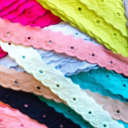 [397R] Broderie Kant Bloemetjes