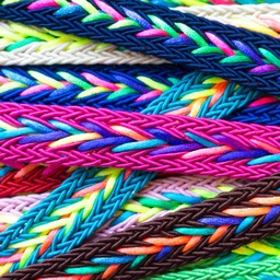 [405R] Taśma Z Plecionką Fluo