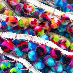 [408R] Pom Pom Lace Africa