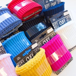 [418R] Cuff / Tela Puño Uni Canalé Lurex