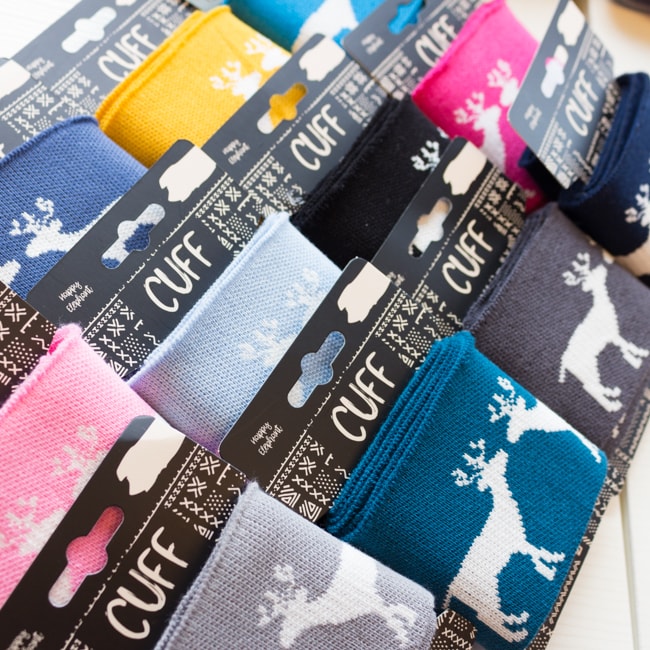 [421R] Cuff / Bordo Maglia Jacquard Renna