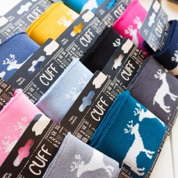 [421R] Cuff Jacquard Reindeer