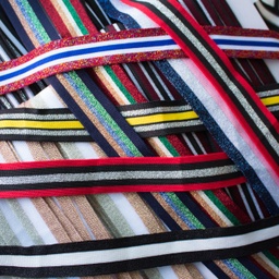 [438R] Seitlichem Streifen Lurex