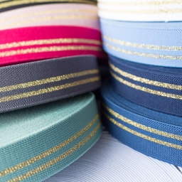 [442R] Elastiek Lurex Goud