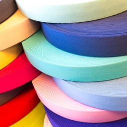 [445R] Gummiband Colour Line Uni 25 mm