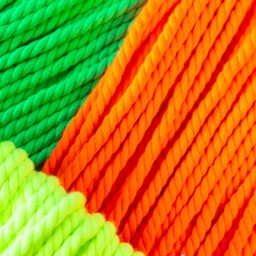 [475R] Twisted Cord 5 mm Neon