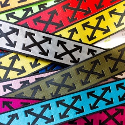 [497R] Ruban Sangle Brillante Croix