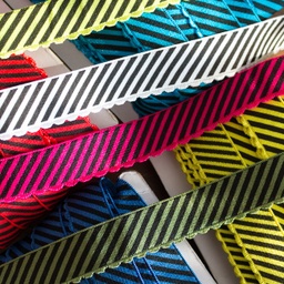 [501R] Ribbon Printed Stripe With Lace