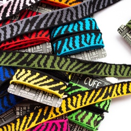 [555R] Cuff / Mini Tela Puño Cebra