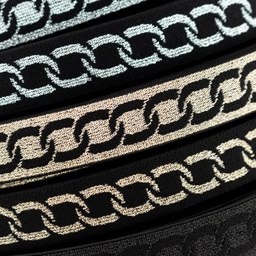 [627R] Elastischer Jacquard Ketting