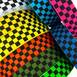 [628R] Elastiek Geblokt Jacquard