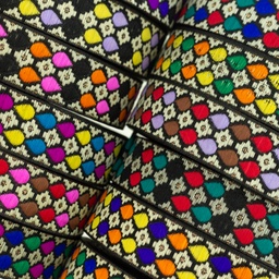 [658R] Ruban Jacquard Gouttes