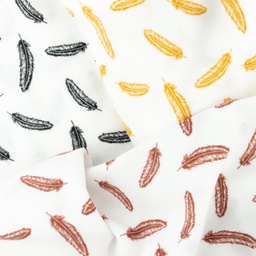 [S904R] Double Gauze Cotton Flat Feathers