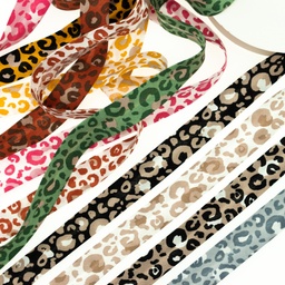 [662R] Popline Bias Binding Printed Panther 