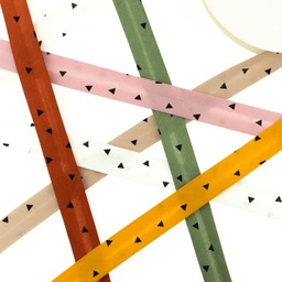 [663R] Popline Bias Binding Printed Triangles