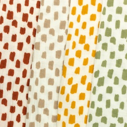 [S964L] Doppio Garza Cotone Increspato Pattern Chiaro