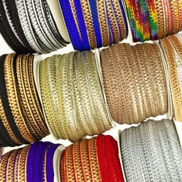 [680R] Nastro Jacquard Metallico