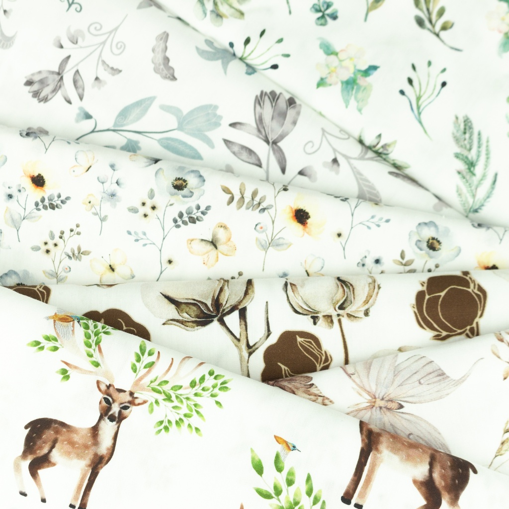 [S1044L] Poplin Digitaltryck Mix 32