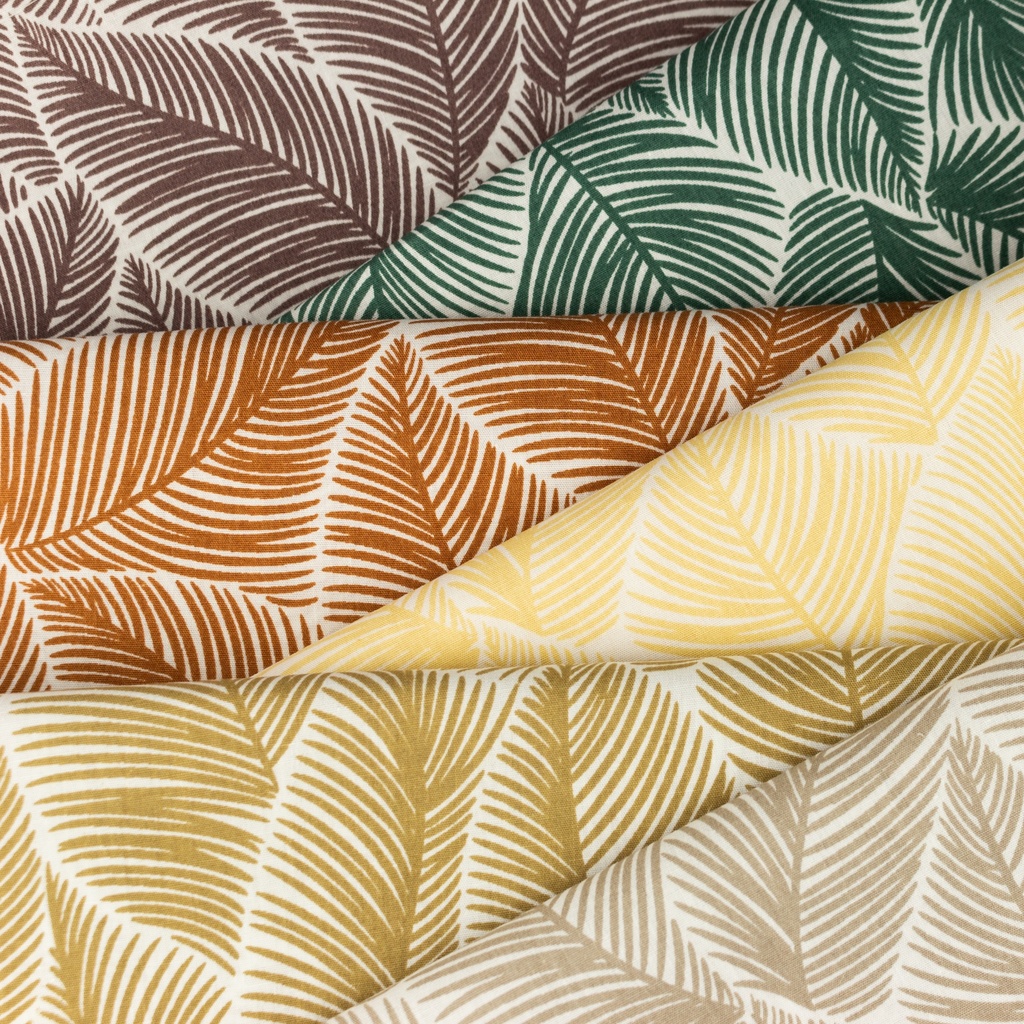 [S1051L] Poplin Tryck Banan Blad