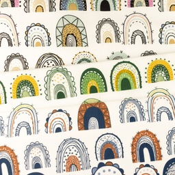 [S1088R] Poplin Printed Rainbows