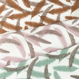 [S1100R] Poplin Printed Cocos Leaf Small