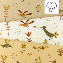 [S1150R] Poplin Bedrukt Bos Dieren Snoozy Fabrics